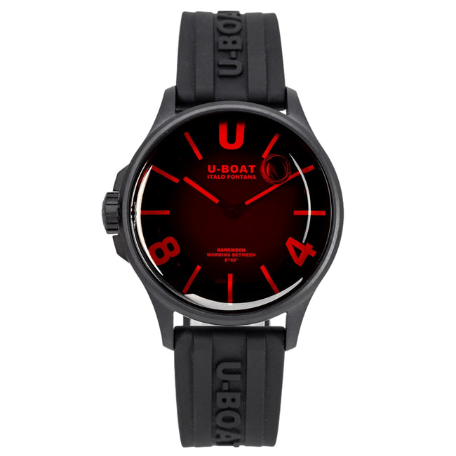 U-Boat 9306 Darkmoon 40mm Red Glass Pvd