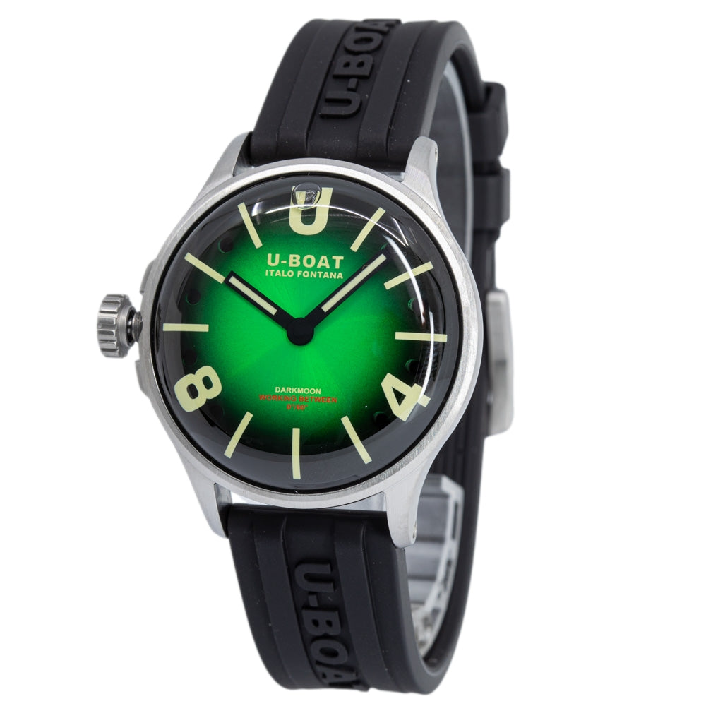 U-Boat 9502/A Darkmoon 40 mm Green Soleil Curved Dial Watch