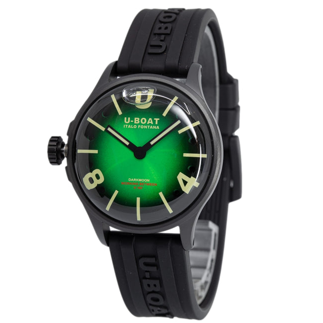 U-Boat 9503/A Darkmoon 40 mm Green Soleil Curved Dial Watch