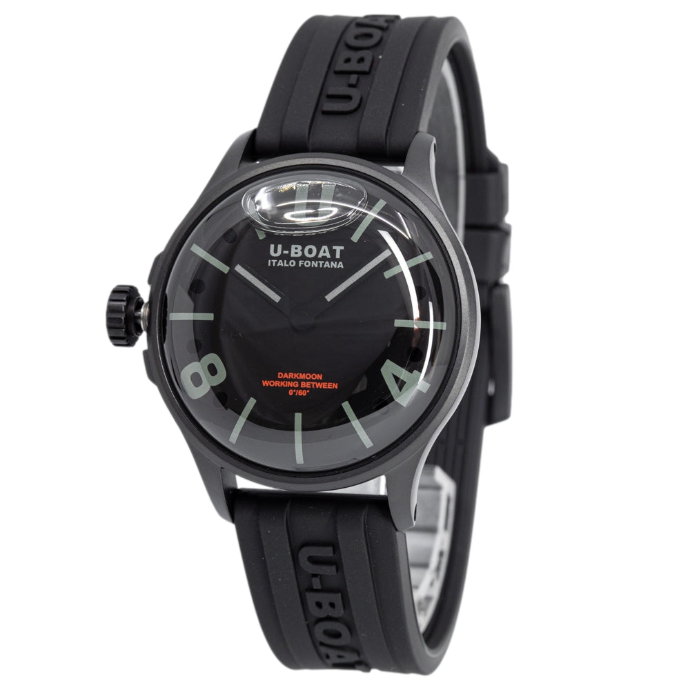 U-Boat Men's 9545 Darkmoon 40 mm Black Curved Dial Watch