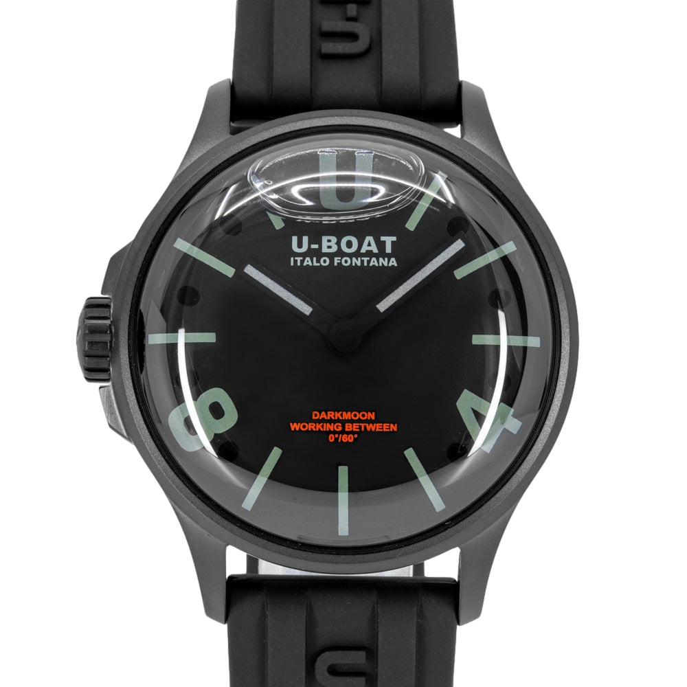 U-Boat Men's 9545 Darkmoon 40 mm Black Curved PVD