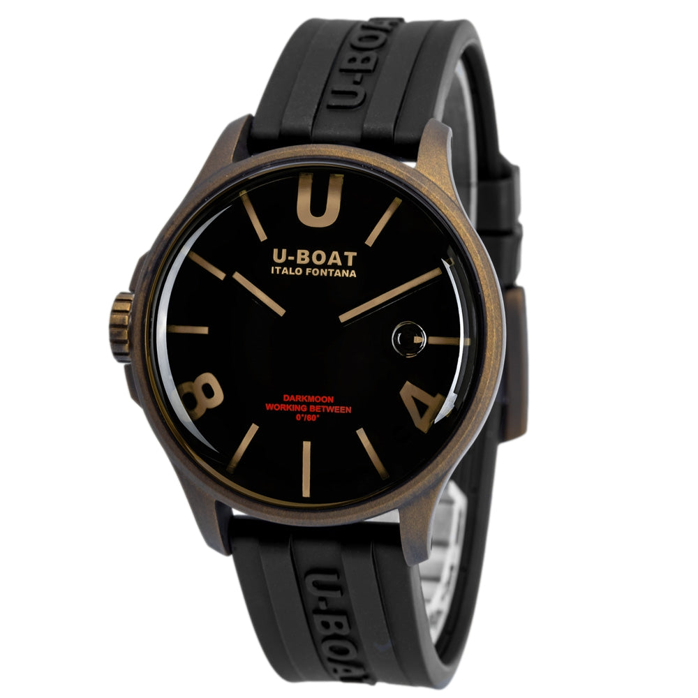 U-Boat Men's 9548 Darkmoon 44 mm Bronze Curved Dial Watch