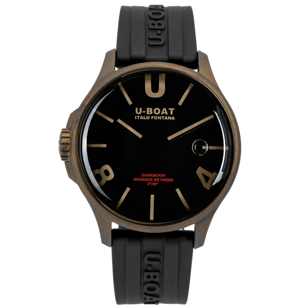 U-Boat Men's 9548 Darkmoon 44 mm Bronze Curved Dial Watch