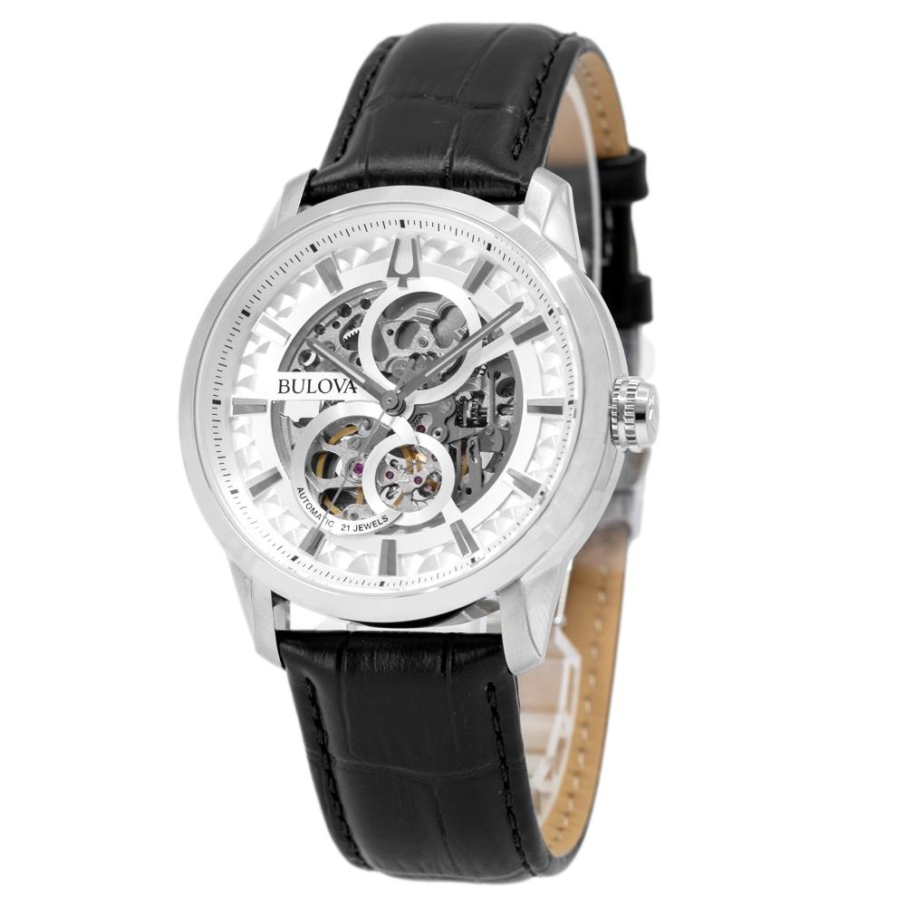 Bulova Men's 96A266 Sutton Skeleton Dial Watch