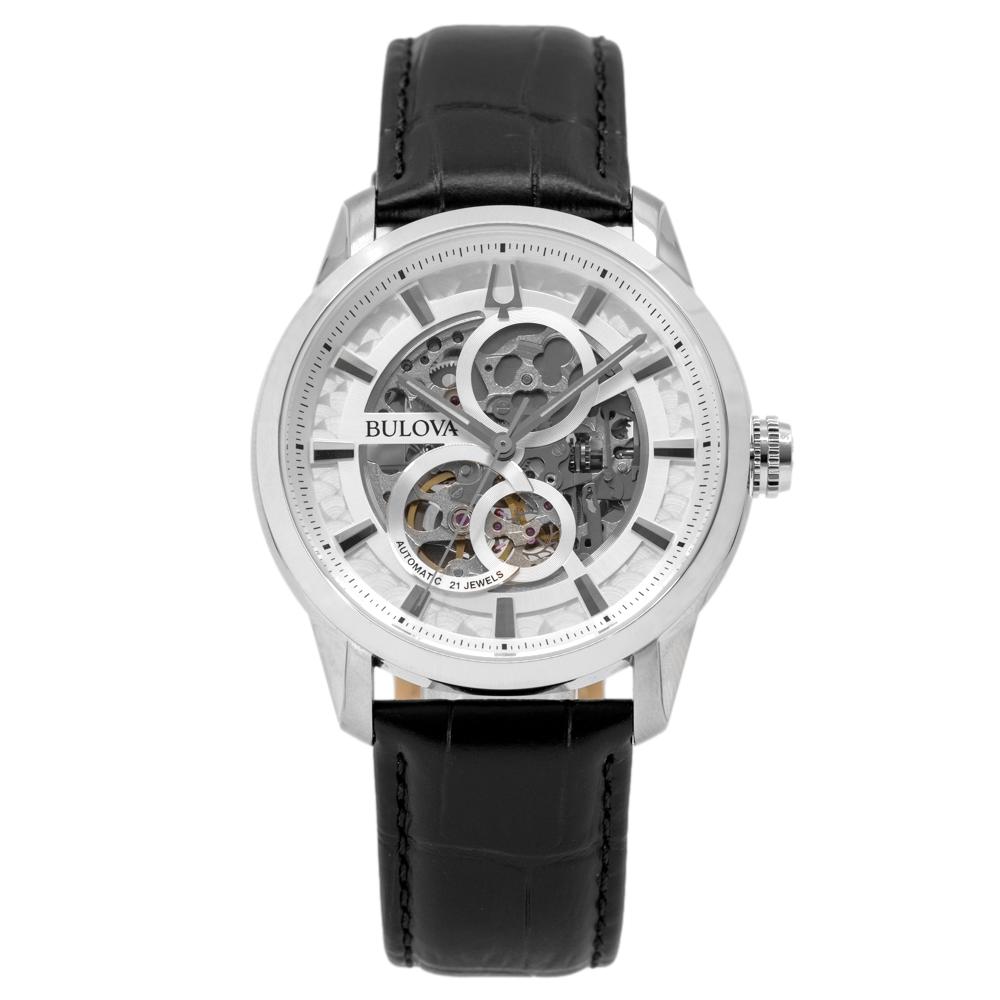 Bulova Men's 96A266 Sutton Skeleton Dial Watch