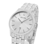 Bulova Men's 96B342 Sutton Silver-Tone Silver Dial Watch