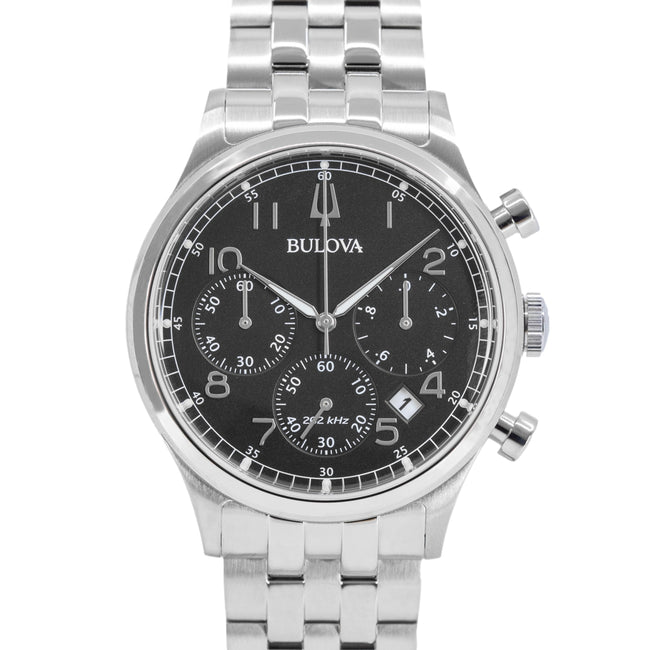 Bulova Men's 96B357 Precisionist Chrono Black Dial Watch