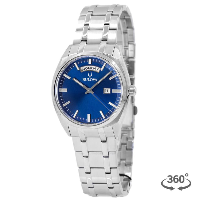 Bulova Men's 96C125 Classic Blue Dial  Quartz Watch