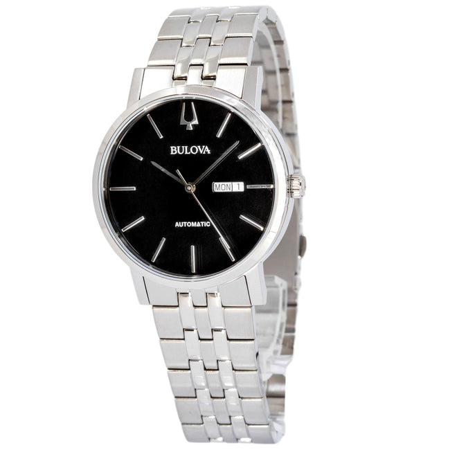 Bulova Men's 96C132 Classic Black Dial Watch