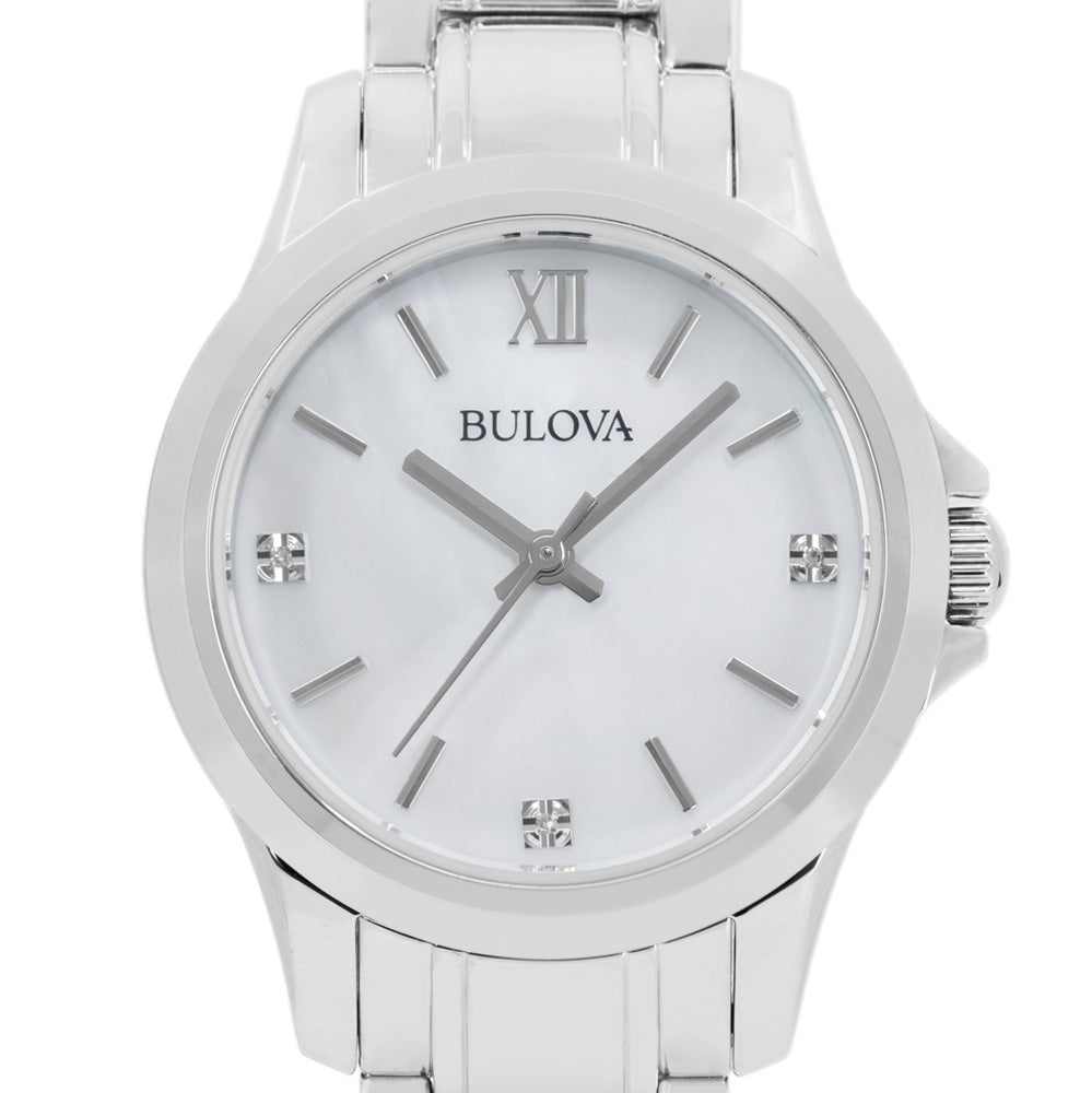 Bulova Damen 96P152 Diamanten MoP Zifferblatt Uhr