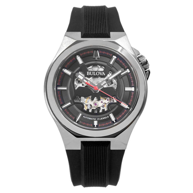 Bulova Men's 98A260 Black-Skeleton Dial Automatic