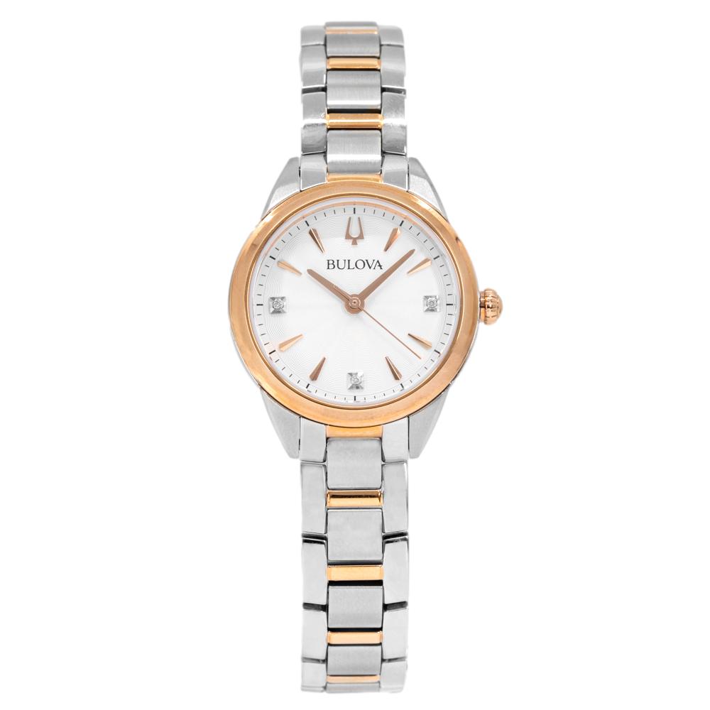 Bulova Ladies 98P200 Sutton Silver Dial Diamonds Watch