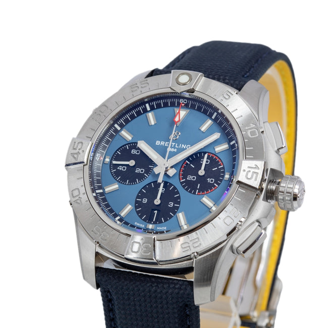 Breitling AB0147101C1X1 Avenger B01 Blue Dial 44mm Chrono