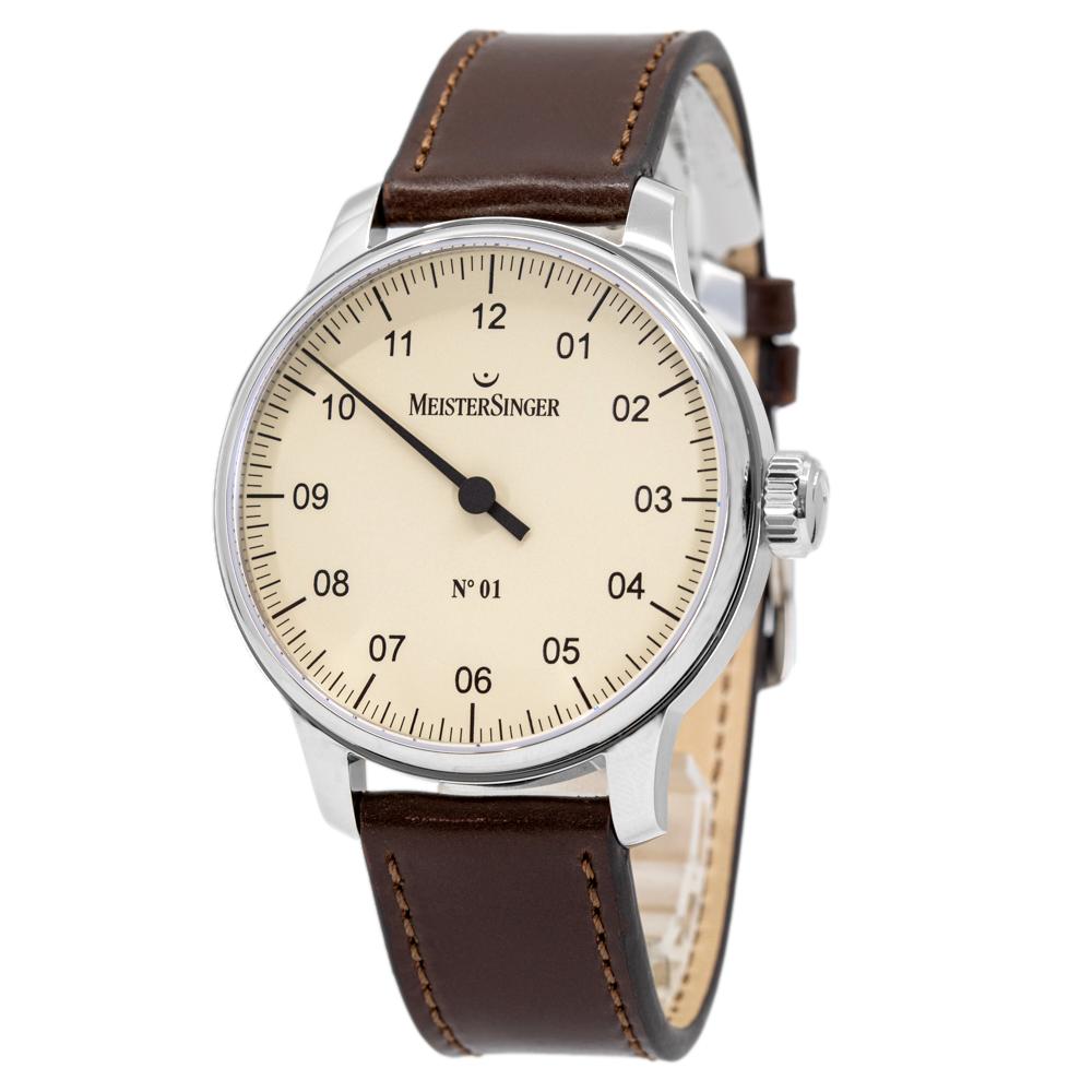 MeisterSinger Men's AM3303 N.01 Ivory Dial Watch