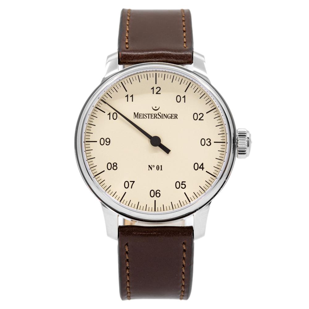 MeisterSinger Men's AM3303 N.01 Ivory Dial Watch