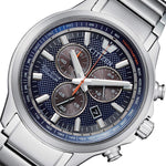 Citizen Herrenuhr AT2470-85L Super Titanium Blaues Zifferblatt Datum