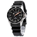 BN0100-42E-Citizen Men's BN0100-42E Diver's Eco Drive Black Dial 