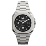 Bell & Ross Men's BR05A-BL-ST/SST BR 05 Black Steel Auto