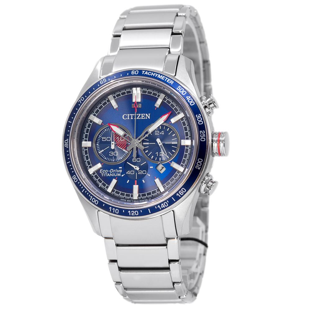 Citizen Herrenuhr CA4490-85L Super Titan Eco-Drive Blau