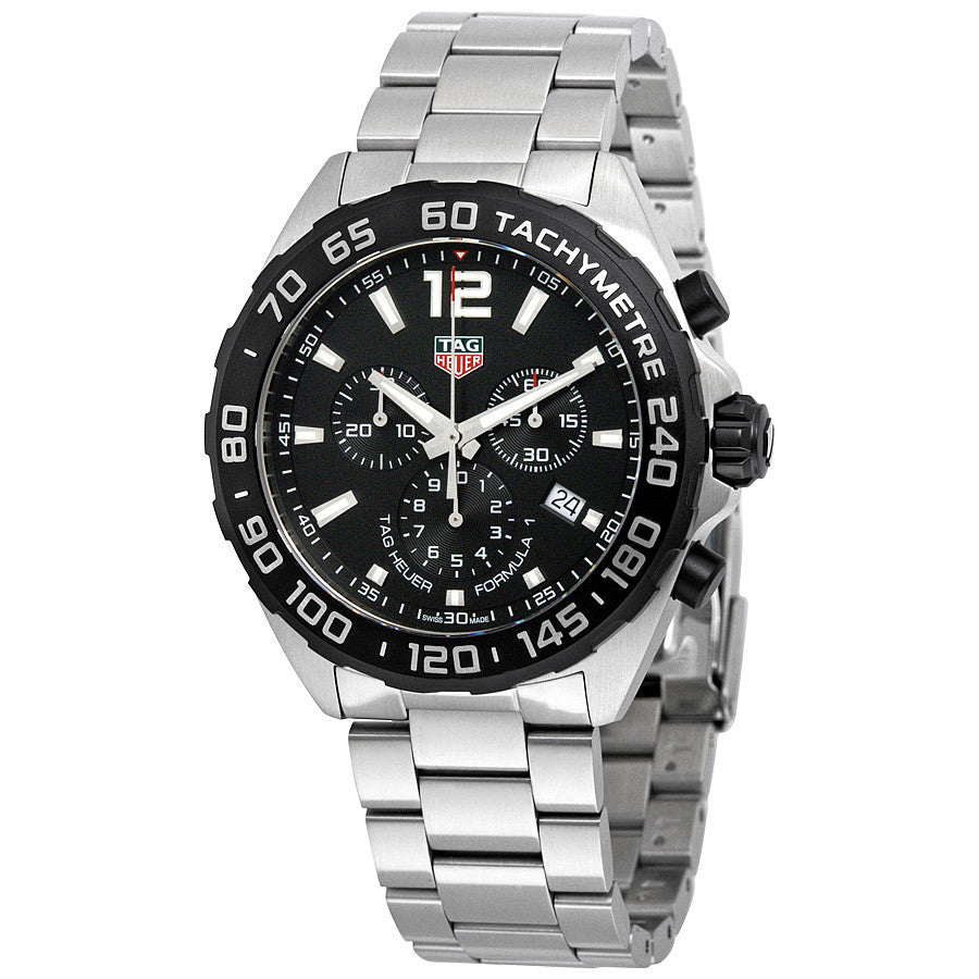 Tag Heuer Men's CAZ1010.BA0824 F1 Chrono Black Dial Watch