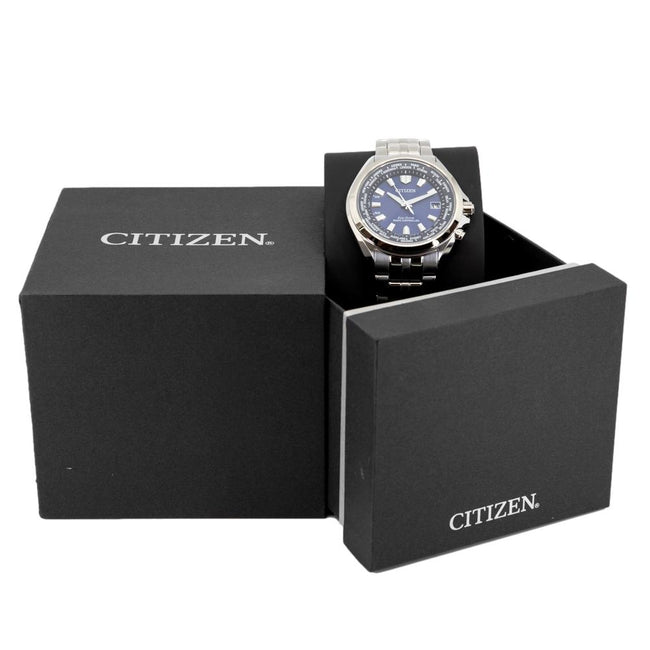 Citizen Men's CB0220-85L Super Titanium Blue Dial Watch