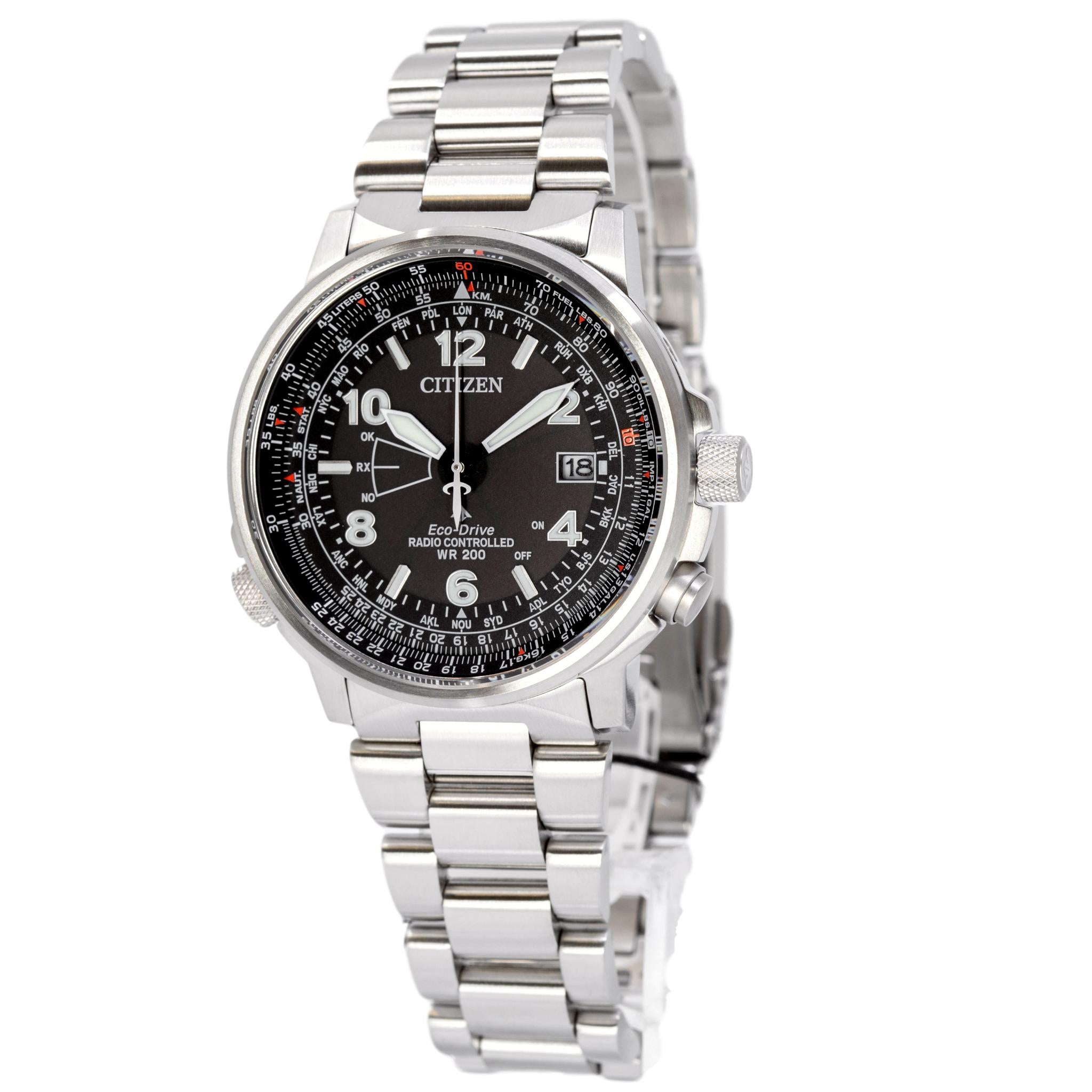 CB0240-88E-Citizen Men's CB0240-88E Radio Controlled Pilot Eco-Drive