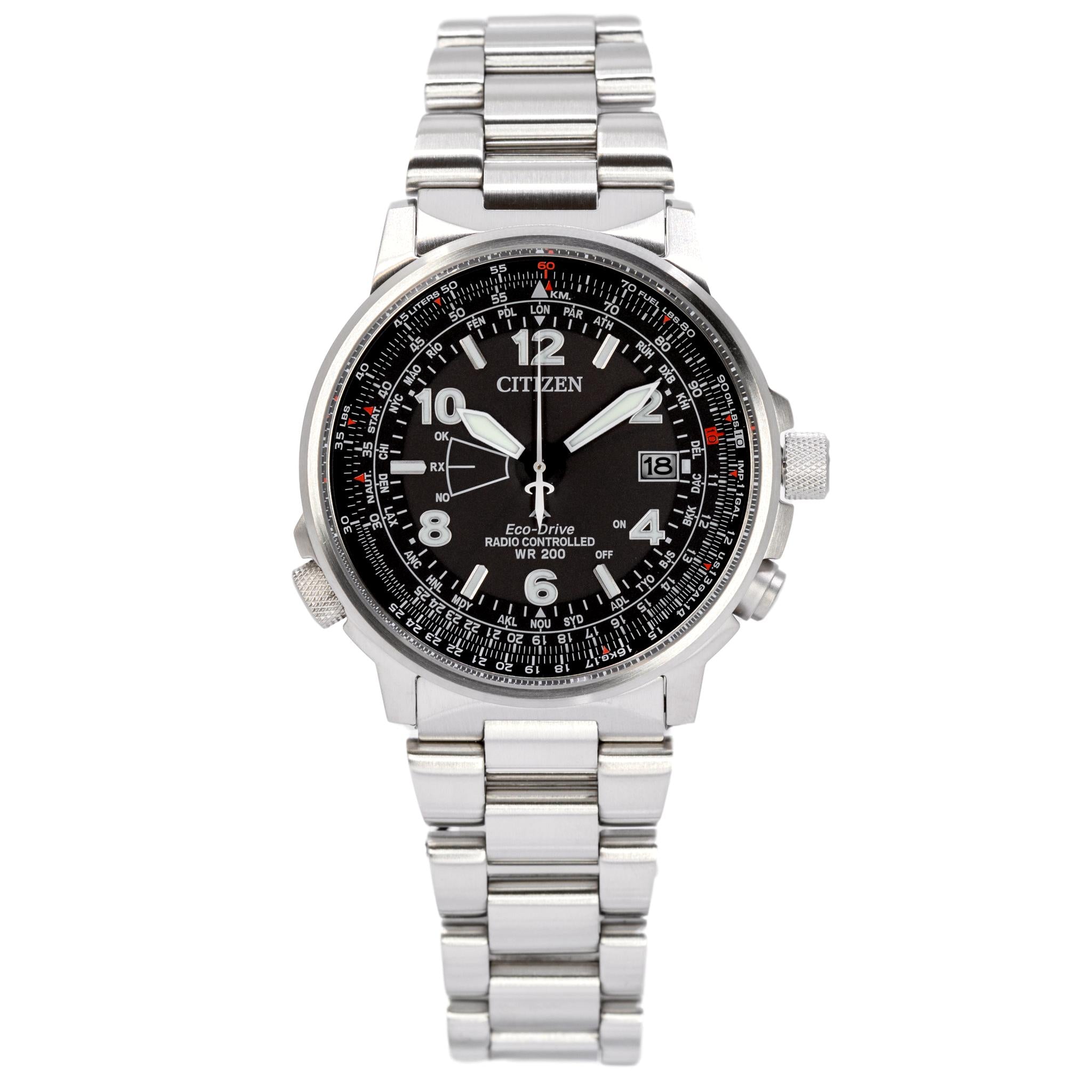 CB0240-88E-Citizen Men's CB0240-88E Radio Controlled Pilot Eco-Drive