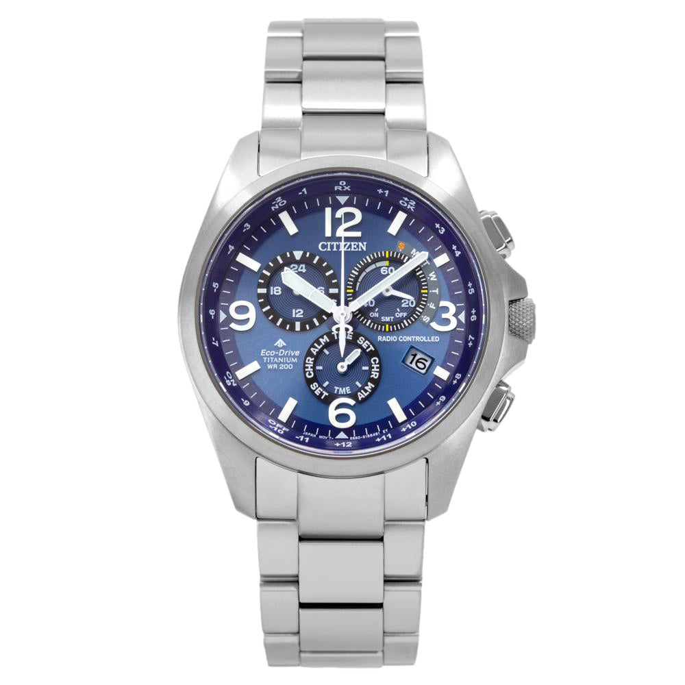 Citizen Men's CB5930-82L Super Titanium Chrono Blue Dial