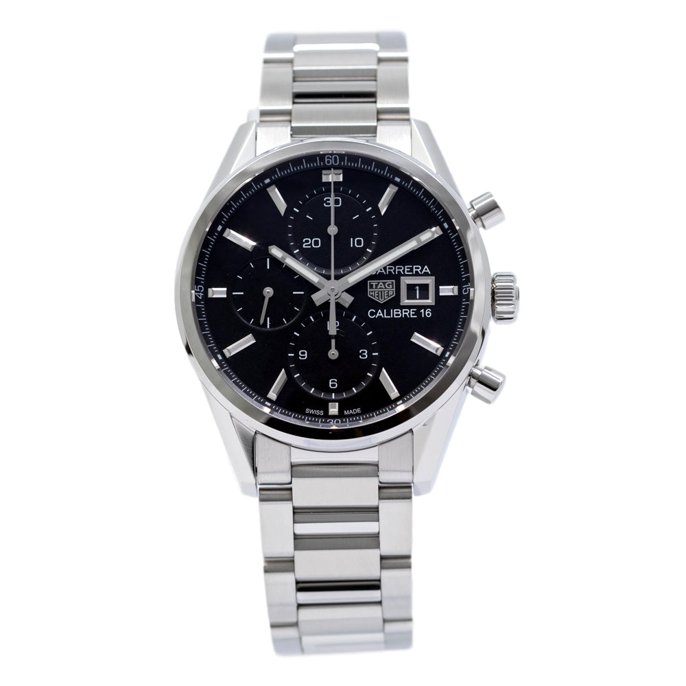 Tag Heuer Men's CBK2110.BA0715 Carrera Black Dial Auto Watch