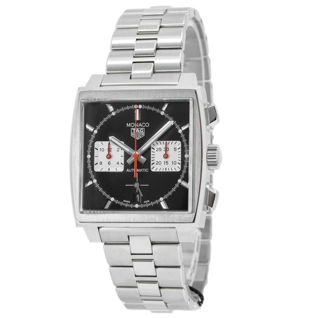 Tag Heuer Mens CBL2113.BA0644 Monaco Chrono Black Dial Auto