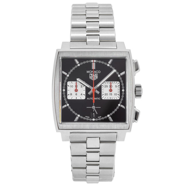 Tag Heuer Mens CBL2113.BA0644 Monaco Chrono Black Dial Auto