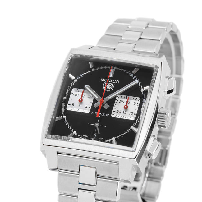 Tag Heuer Mens CBL2113.BA0644 Monaco Chrono Black Dial Auto