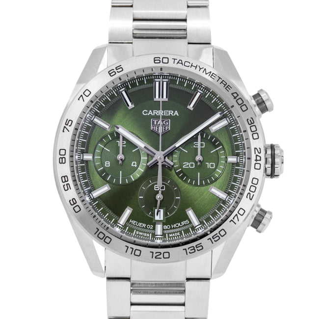 Tag Heuer Men's CBN2A10.BA0643 Carrera Chrono Green