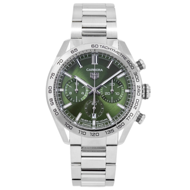 Tag Heuer Men's CBN2A10.BA0643 Carrera Chrono Green