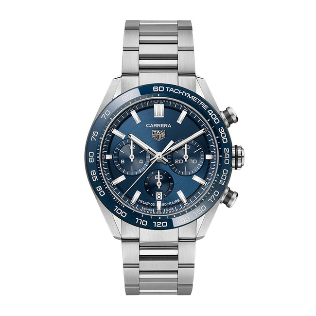 Tag Heuer CBN2A1A.BA0643 Carrera Blue Dial Chrono Watch