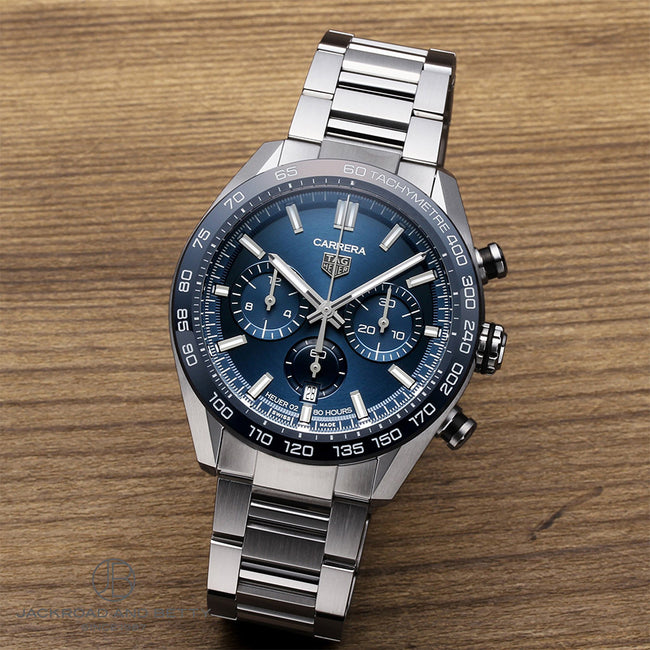 Tag Heuer CBN2A1A.BA0643 Carrera Blue Dial Chrono Watch