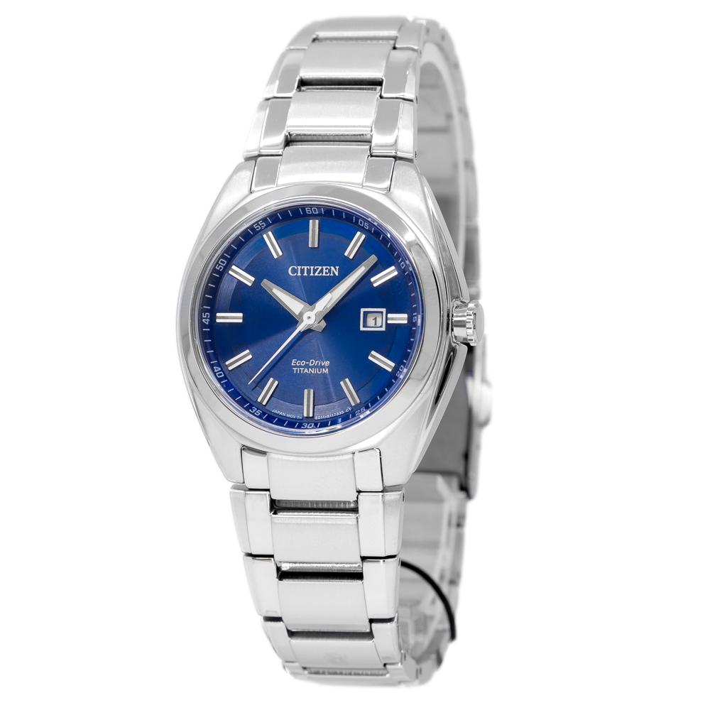 Citizen Damen EW2210-53L Super Titanium blaues Zifferblatt Uhr