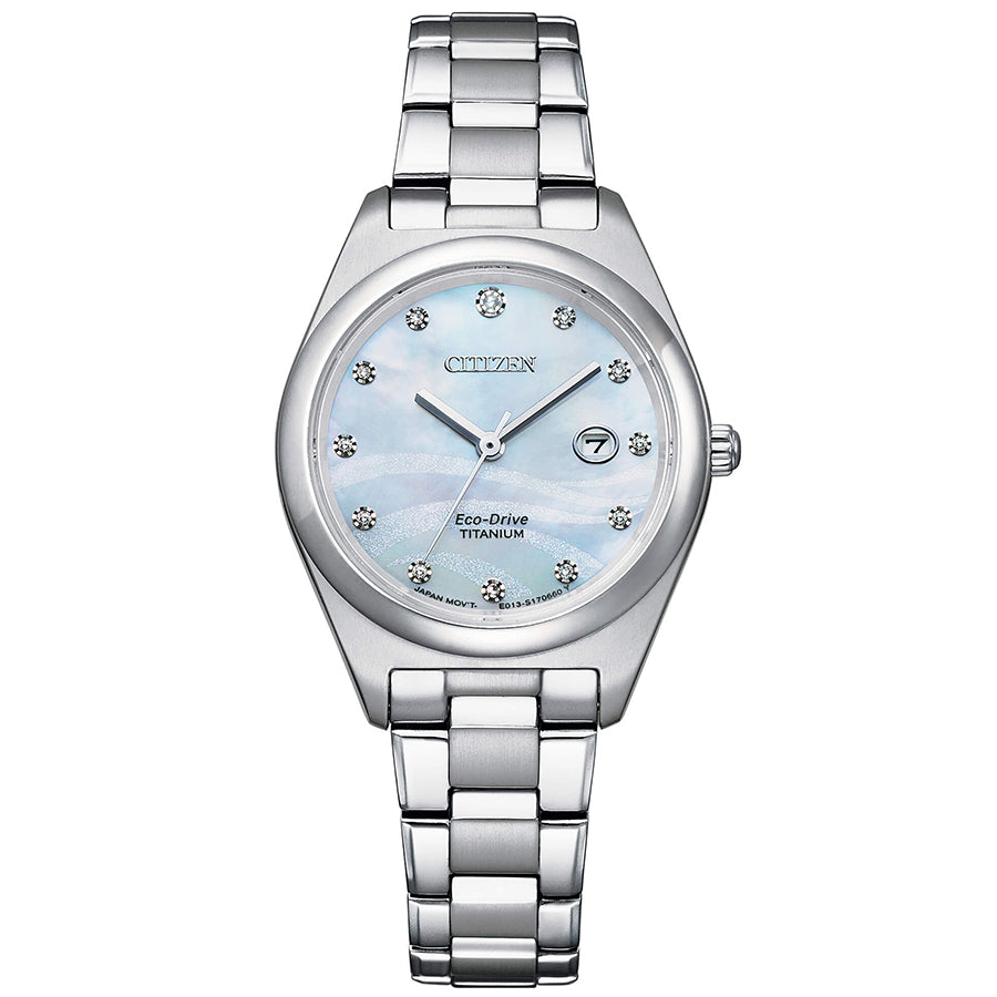 Citizen Ladies EW2600-83D Super Titanium Diamond Set Watch