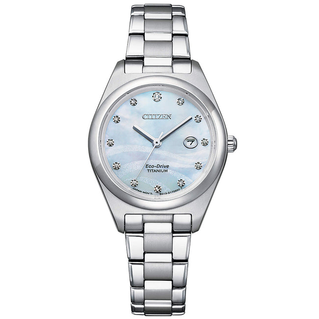 Citizen Damen EW2600-83D Super Titanium Diamond Set Uhr