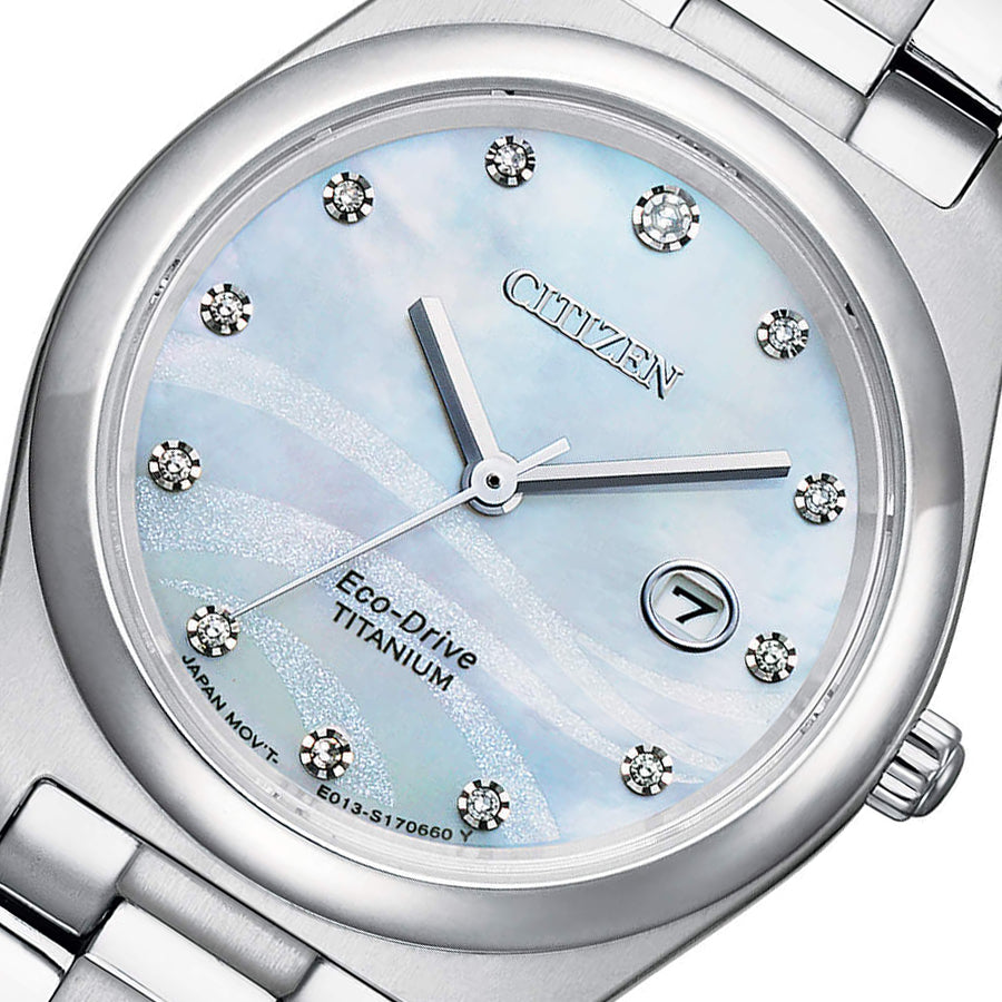 Citizen Ladies EW2600-83D Super Titanium Diamond Set Watch