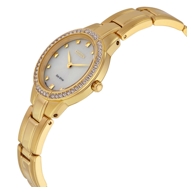 Citizen Damen EX1362-54P Silhouette Kristall Gold Uhr