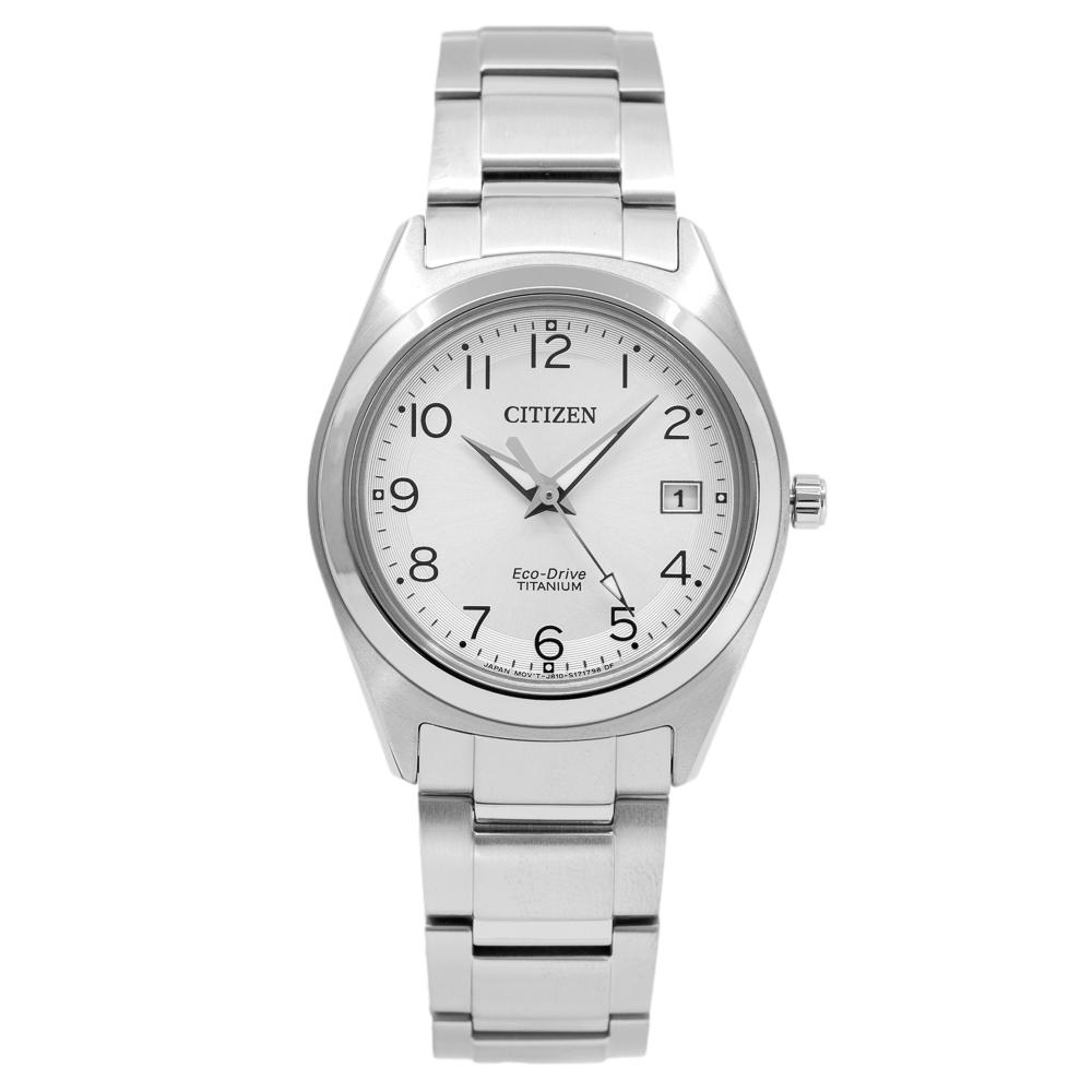 Citizen Ladies FE6150-85A Super Titanium Silver Dial Watch