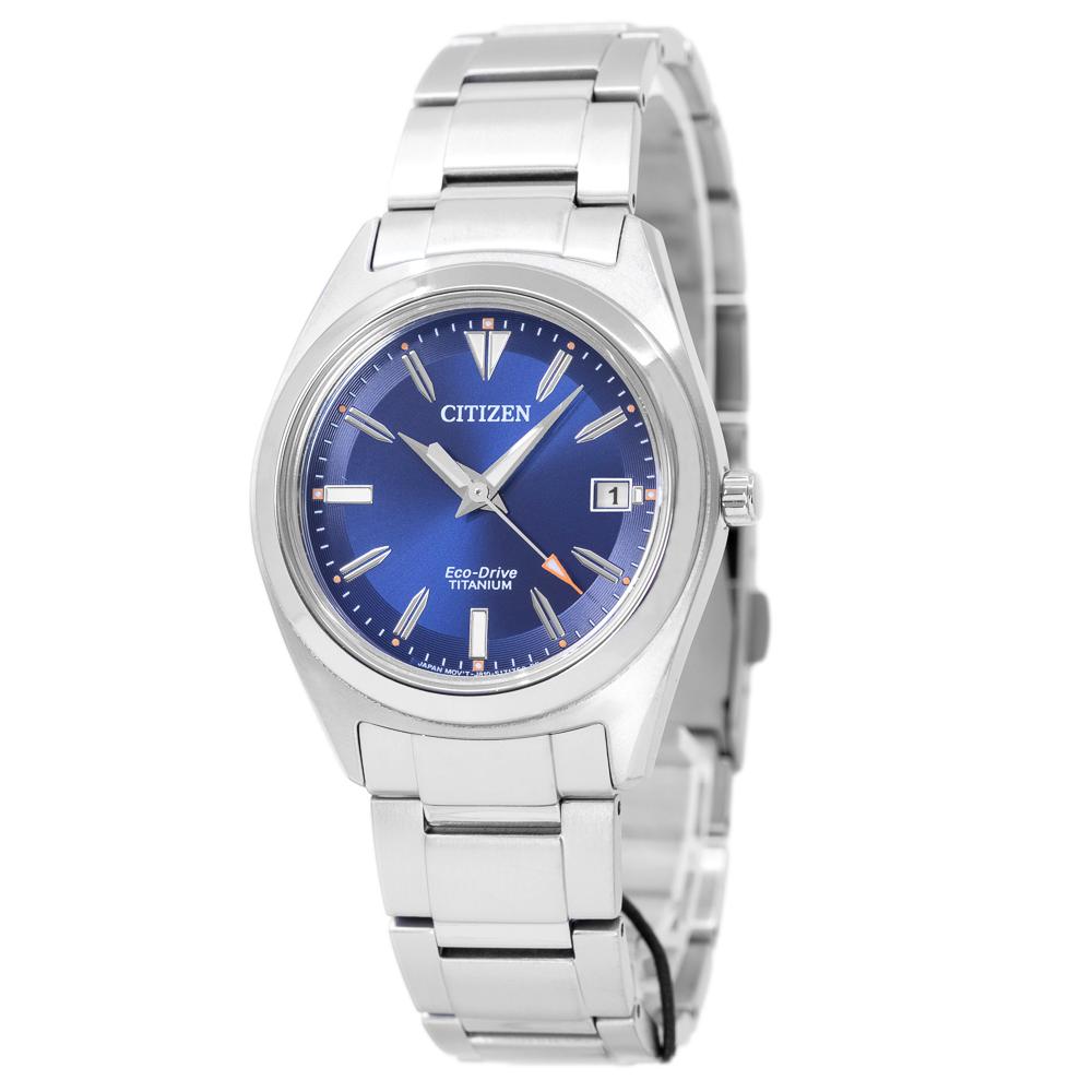 Citizen Damen FE6150-85L Super Titanium Blaues Zifferblatt Uhr