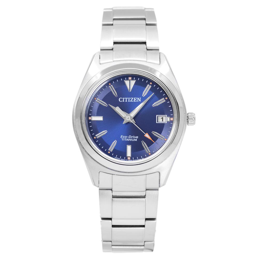 Citizen Damen FE6150-85L Super Titanium Blaues Zifferblatt Uhr