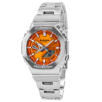 Casio Men's GM-2110D-4AER G-Shock Orange Dial Quartz