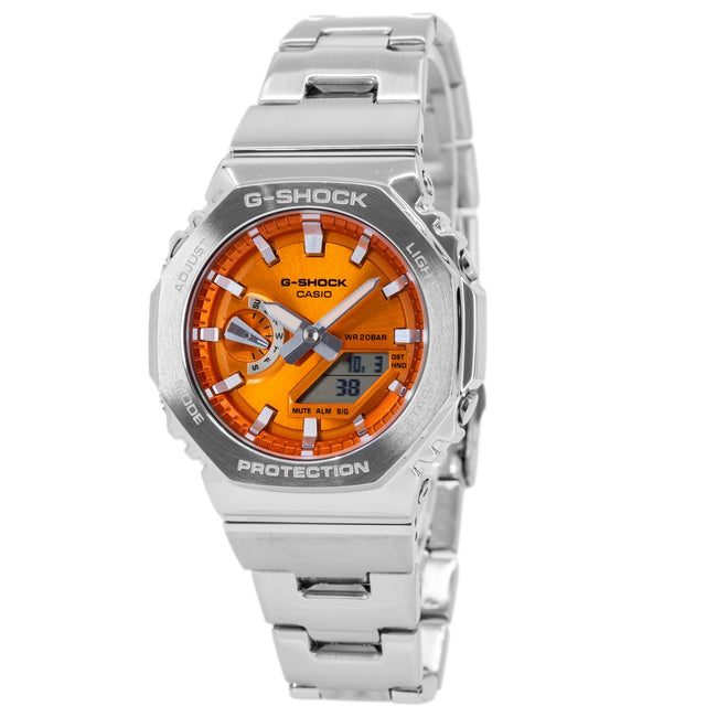 Casio Men's GM-2110D-4AER G-Shock Orange Dial Quartz