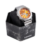 Casio Men's GM-2110D-4AER G-Shock Orange Dial Quartz