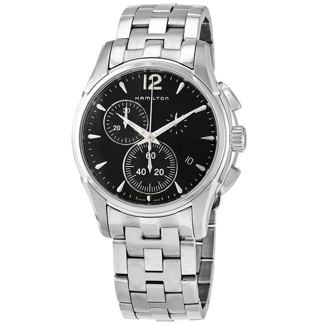 Hamilton Men's H32612131 Jazzmaster Chrono Black Dial Watch