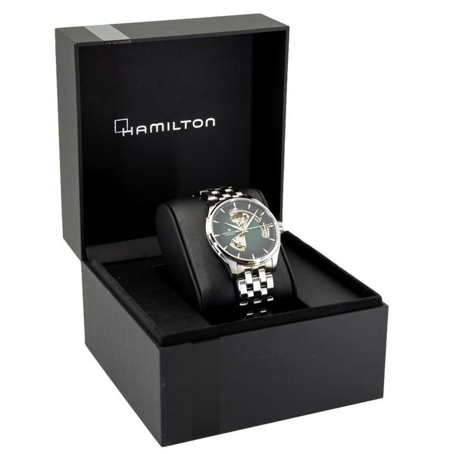 Hamilton H32675160 Jazz Master Open Heart Green Dial Watch