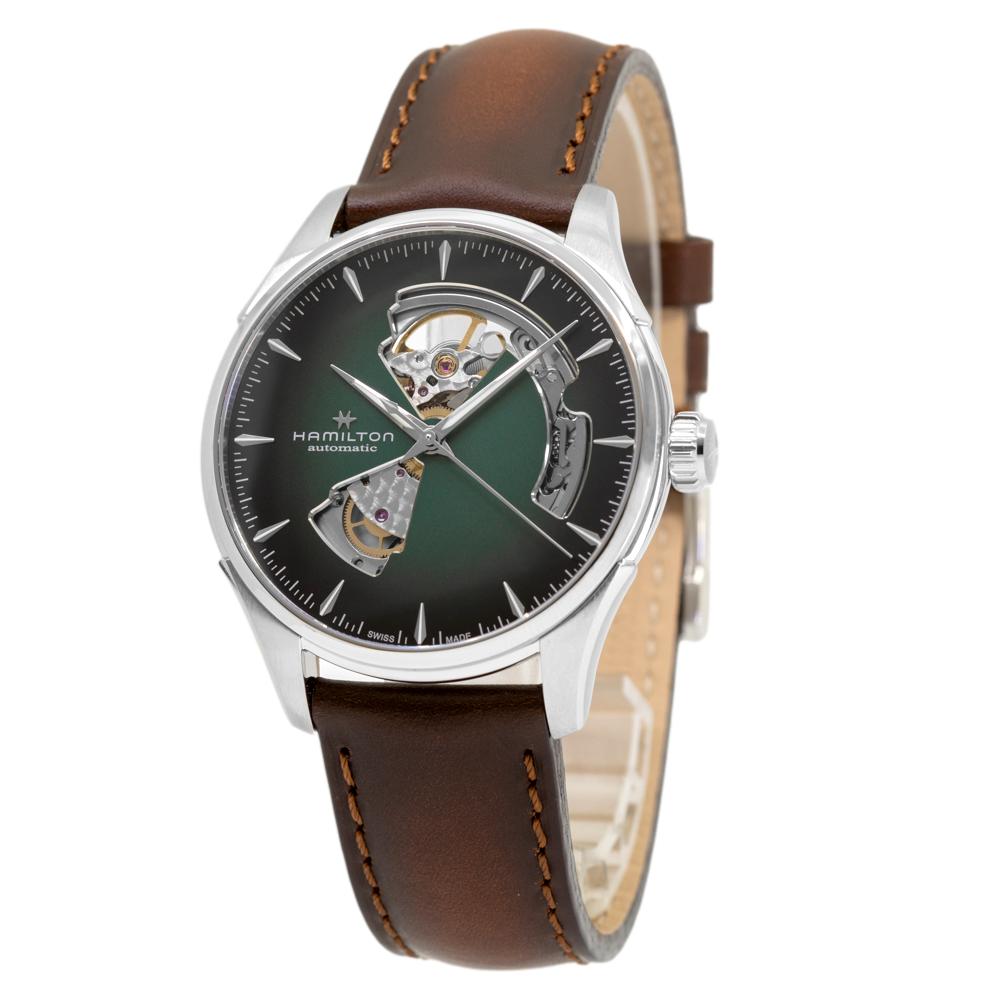 Hamilton H32675560 Jazzmaster openheart Geen Dial Watch